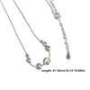 Frosted Pendant Necklace Minimalist Clavicle Chain Fashion Cat Eye Necklace  For Women