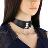 Harajuku Hip-Hop Punk O-Ring PU Leather Necklace Collar