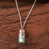 Retro Alternative Necklace Glow Ghost Necklace, Glow-in-The-Dark Bottle Pendant, Cute Mysterious Keepsakes Earrings, Gothic Halloween Jewelry