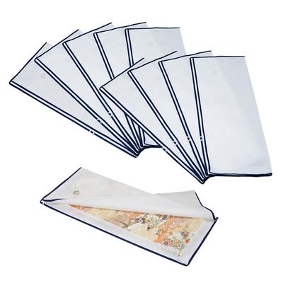 Kimono Storage Set of 10 with Kimono Storage Breathable Protects Against Moisture and Transparent Zipper Japanese Japanese Thick White 173 Case,