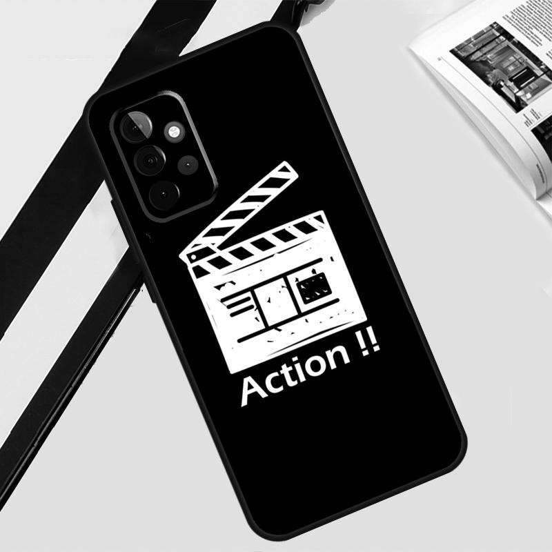 Film Clapperboard Case For Samsung Galaxy A55 A35 A15 A56 A36 A26 A16 A06 A54 A34 A14 A12 A22 A32 A52 A13 A53