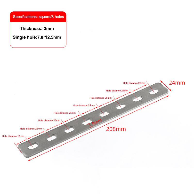 Flache Winkelhalterung aus Edelstahl, Reparatur-Verbindungsplatte, Reparatur-Befestigungsverbinder, Möbel Schrank Regale Stützteile