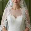 Velo de Novia de Tul con Perlas y Encaje Floral, Dos Colores Blanco y Negro Borde Festoneado de Encaje Velo de Boda Para Fuga Matrimonial Retrato de Novia y Boda Oscura Gótica