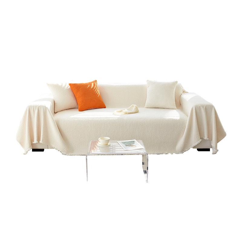 Cream Style Plush Sofa Cover Towel Autumn and Winter Non-Slip Sofa Cover All-Inclusive High-Grade Anti-Scratching Cushion Blanket