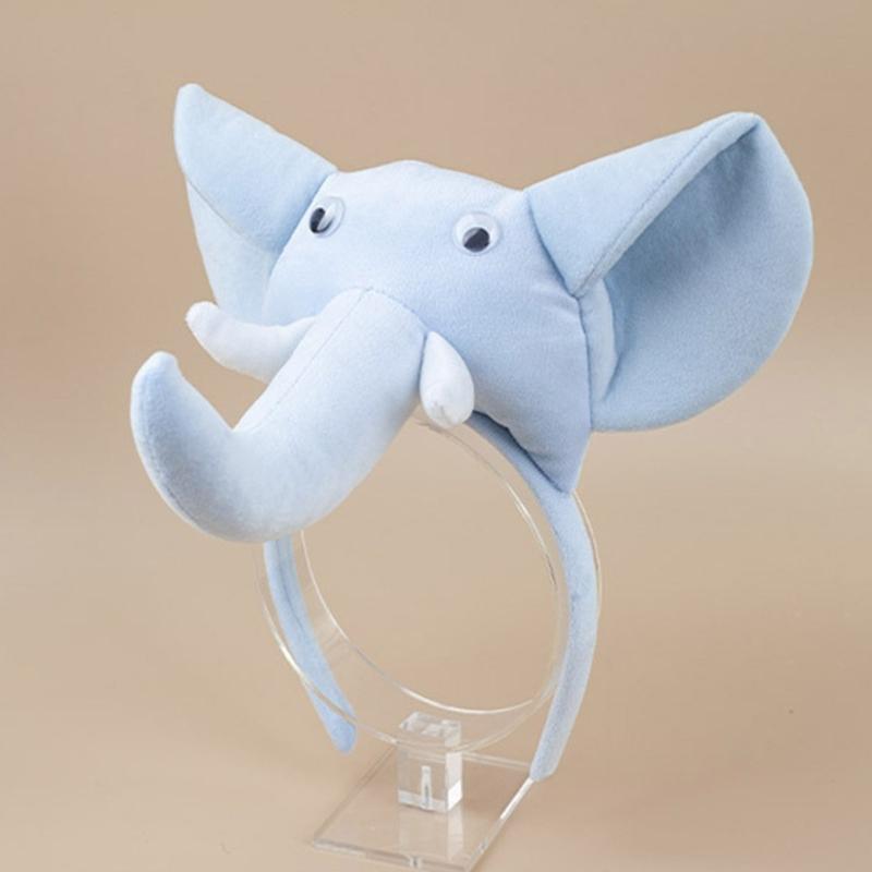 Kinder Elefantenkostüm Set Elefantenohren Stirnband Schwanz Fliege Tutu Handschuhe für Halloween Weihnachten Tier Cosplay Kostümsets