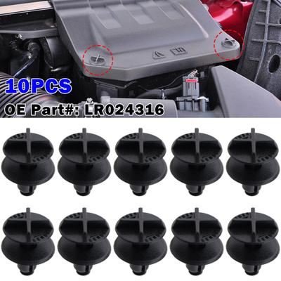 10 pièces Nylon Cache batterie et Fixations de clips de panneau de capot pour Land Rover Range Rover Discovery Sport Evoque OE # LR024316
