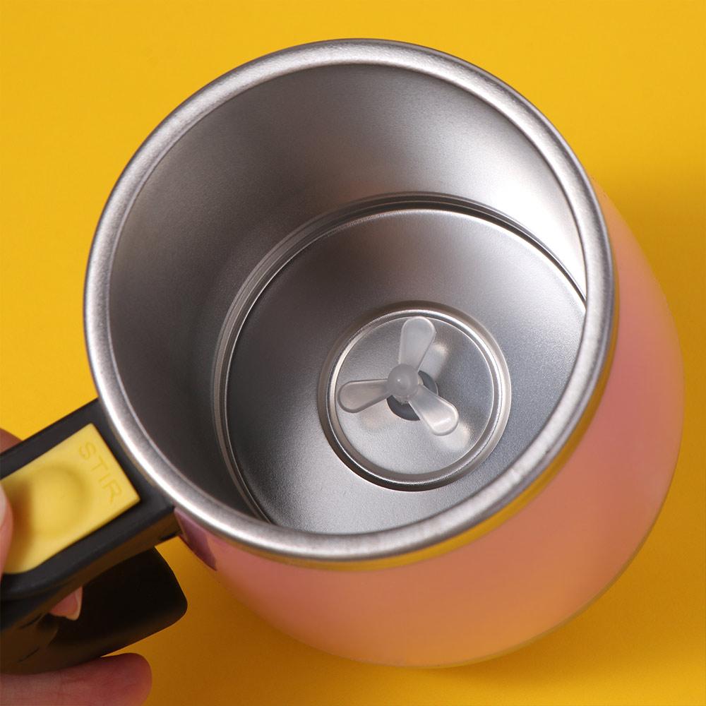 Automatic Mixing Cup Stainless Steel Coffee Blender Portable Lazy Mixer  Coffee Milk