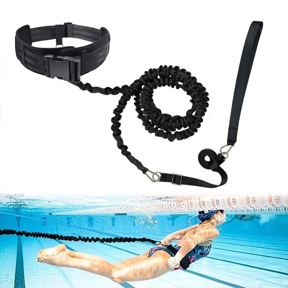 Resistance Bands Swim Resistance Belt Stationary Swimming Pool Swim Trainer  Water Sports