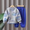 Jungen Frühling & Herbst Langarm Zweiteiler: Sweatshirt & Freizeithose.