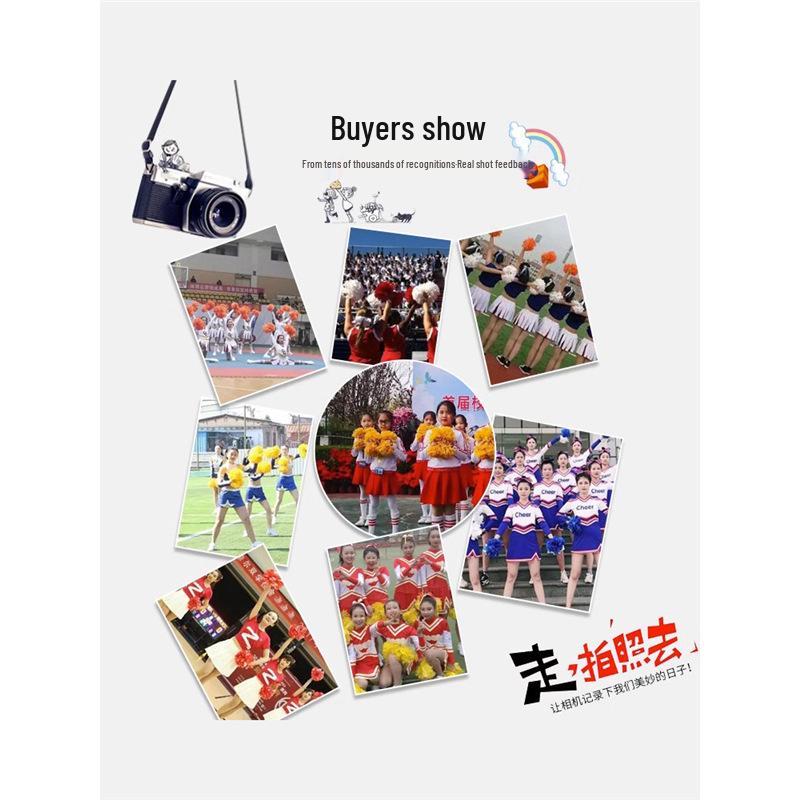 Colorful Cheerleading Pompons Hand Flowers for Events