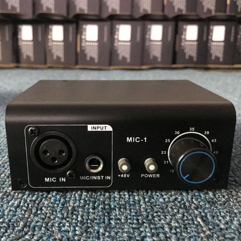 Double Channel Mic Preamp In Durability Metal Case Instrument Preamplifier Ideal For Studio Recording And Stage Use