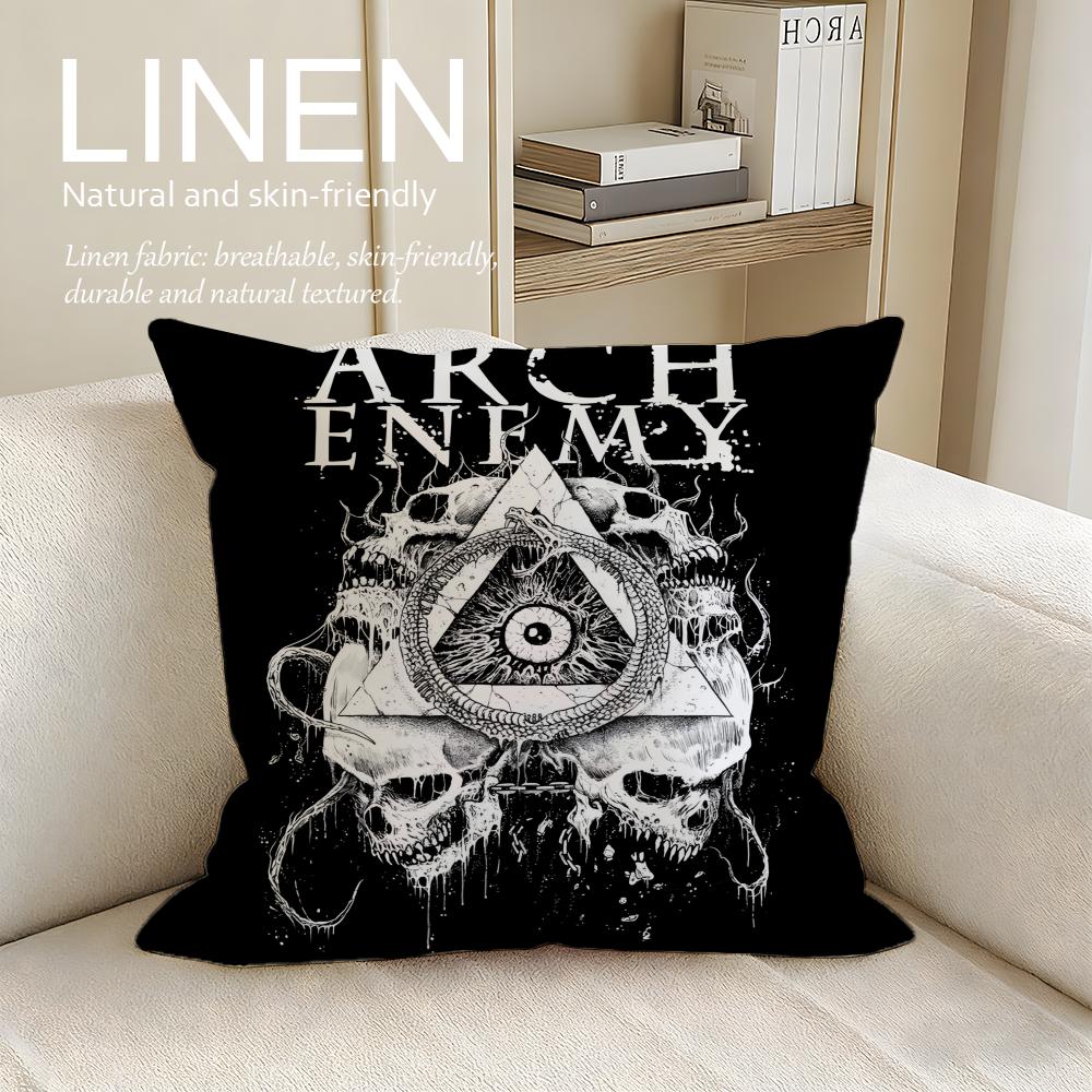 Music Arch Enemy Cushion Cover Pillowcase Set Pcs x x Breathable Washable Sofa Cushion Cover