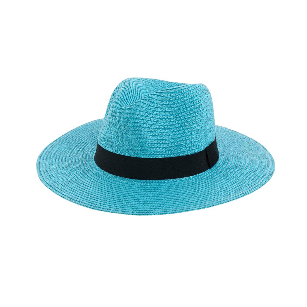 Cappello di Paglia Estivo Parasole per Uomo e Donna alla Moda Protezione Solare Paglia Panama Versatile da Esterno Spiaggia Cappello Jazz