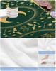 Beach Towel Stars Moon Bath Pool Towels Green Geometric Gorgeous Starry Night Soft Absorbent Beach Towel Lightweight Large Quick