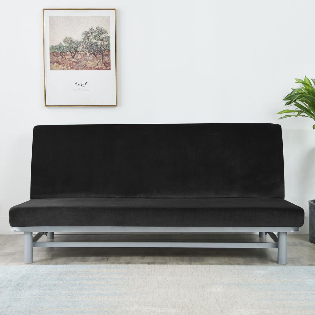 Schlafsofa Überzug 190-210cm Schwarzer Samt