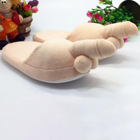 Yousheng 1 Pair Winter Slippers Non Slip Funny Modeling Men Women Fashion Creativity Plush Flat Slippers for Daily Life