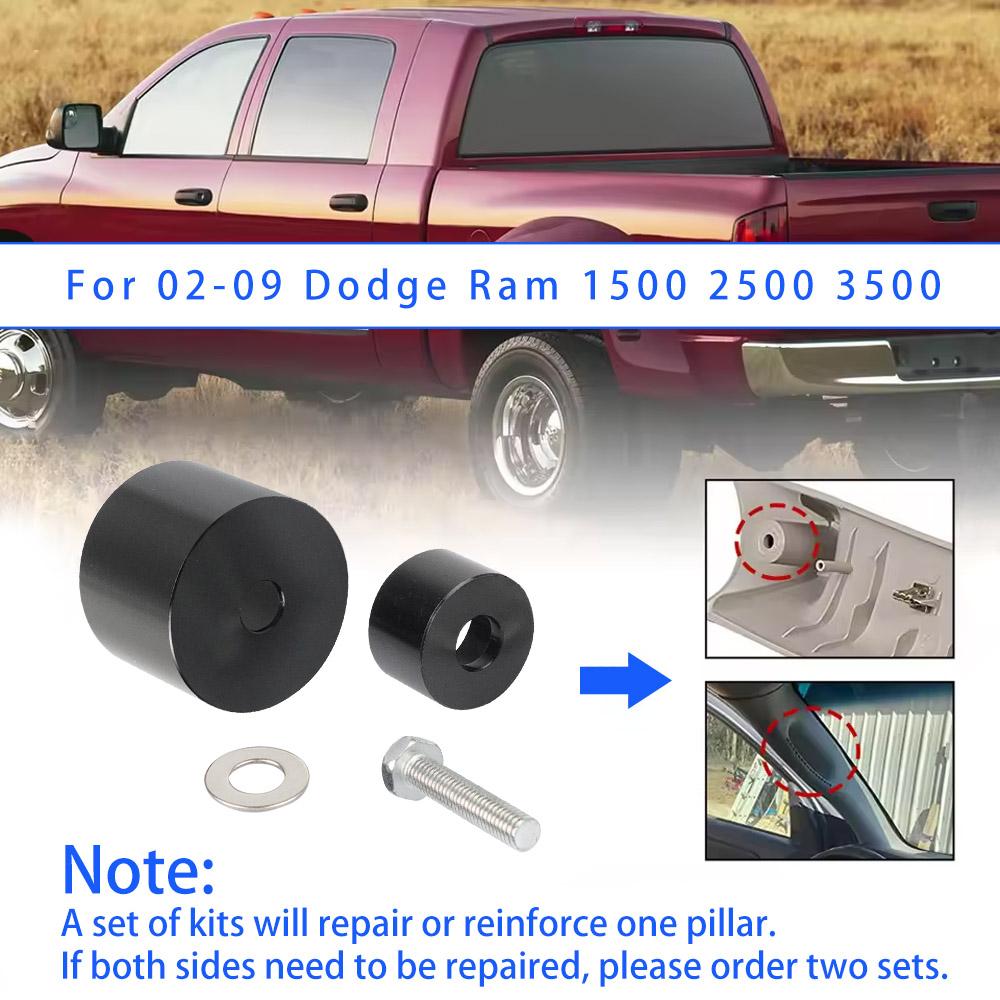 Aluminum Black A Pillar Grab Handle Repair Fit for 2002-2009 Dodge Ram 1500 2500 3500 DH-1138