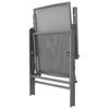 Vidaxl 3-Cz. Set with Folding Chairs, Anthracite, Steel