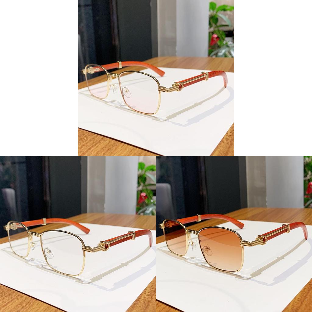 Vintage Woodgrain Square Sunglasses For Men And Women With Uv400 Protection For Outdoor Activities