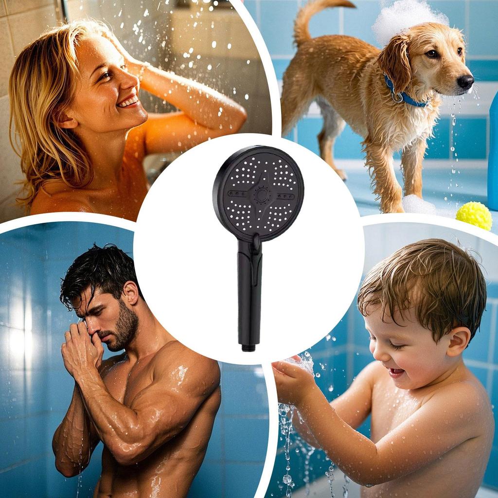 Handheld Shower Head Powerful Shower Heads High Pressure 5 Modes Showerhead Bathroom Accessories For Home Apartment Hotel Dorm