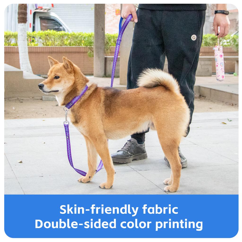 Floral Dog Leash Nylon Pattern Flower Print Adjustable Pet Leashes designed for Dogs Small Medium Large Puppy Practical Household Product