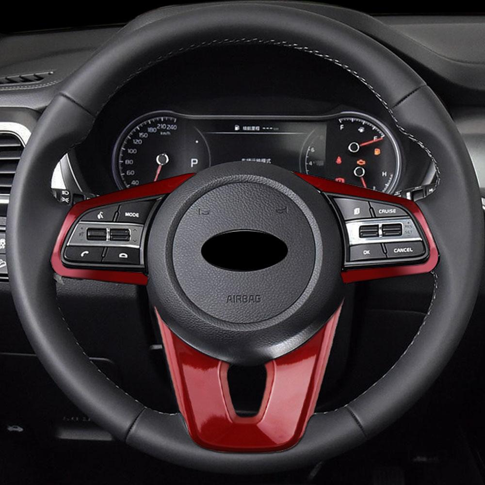 ABS Car Steering Wheel Buttons Protection Cover Trim Sticker Fit for Kia Forte K3    Accessories