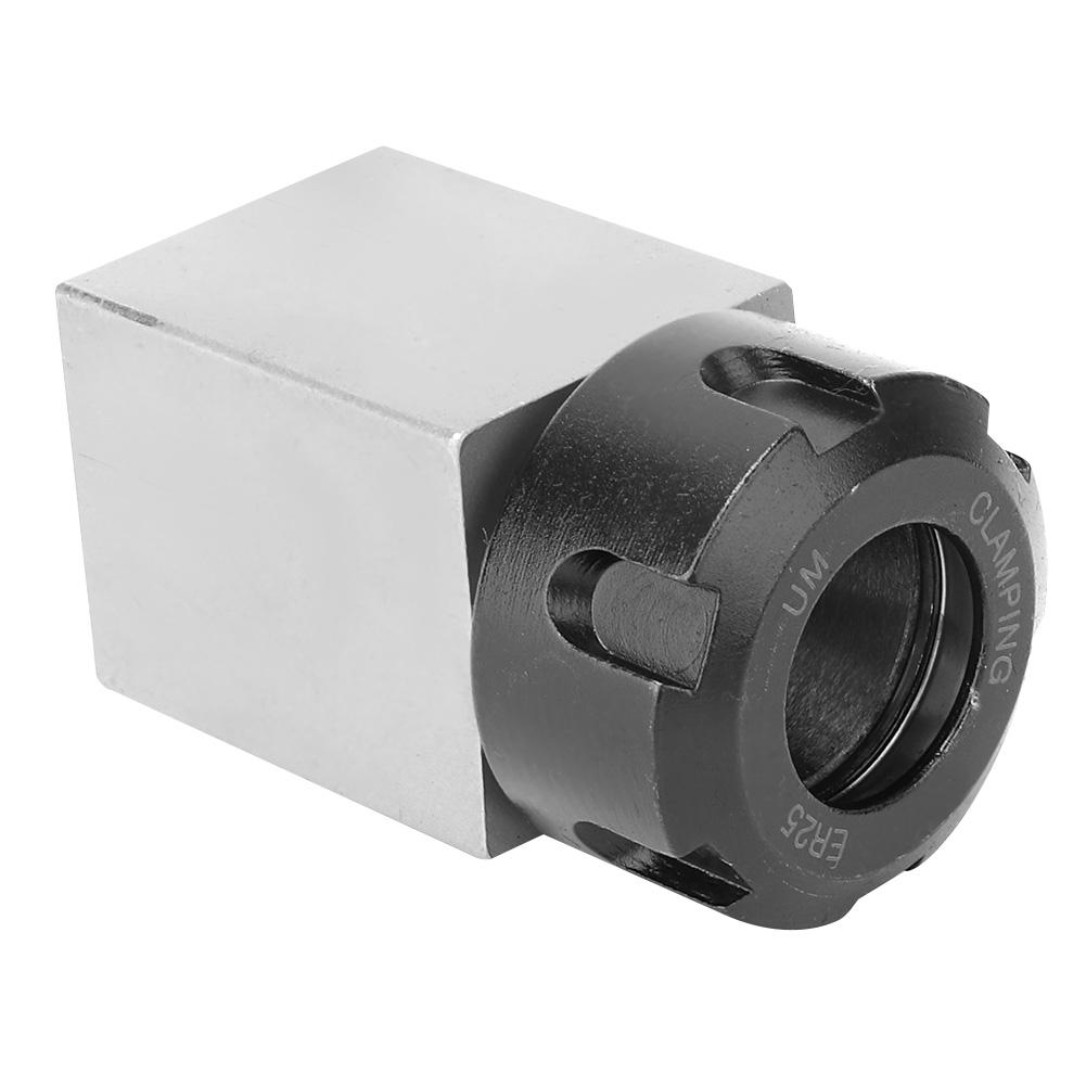 ER25 Collet Block Chuck Collet Holder for Lathe Engraving Machine (Square)