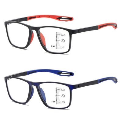 Blue Ray Blocking Anti-Blue Light Reading Glasses Multifocal Eye Protection Square Eyeglasses  Ultralight