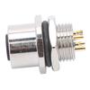 Waterproof Connector Thread Panel Front Mounting Socket Electrical Circuit Accessories M12?B?S4
