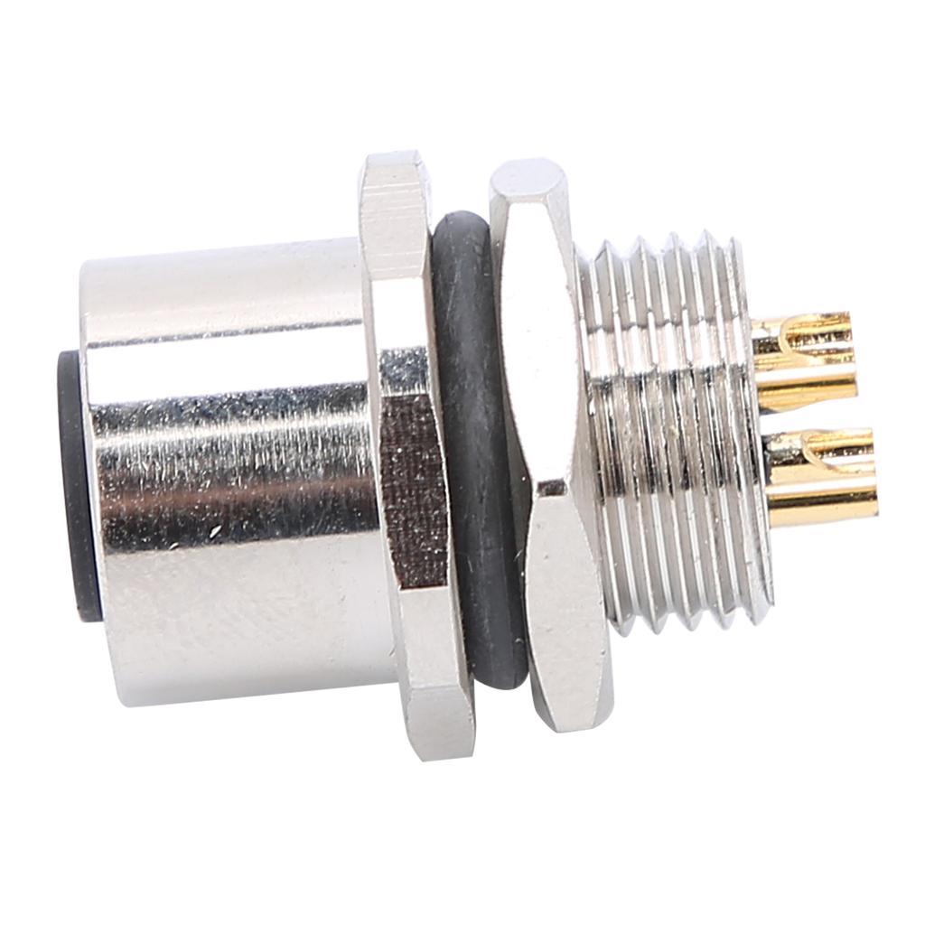 Waterproof Connector Thread Panel Front Mounting Socket Electrical Circuit Accessories M12?B?S4