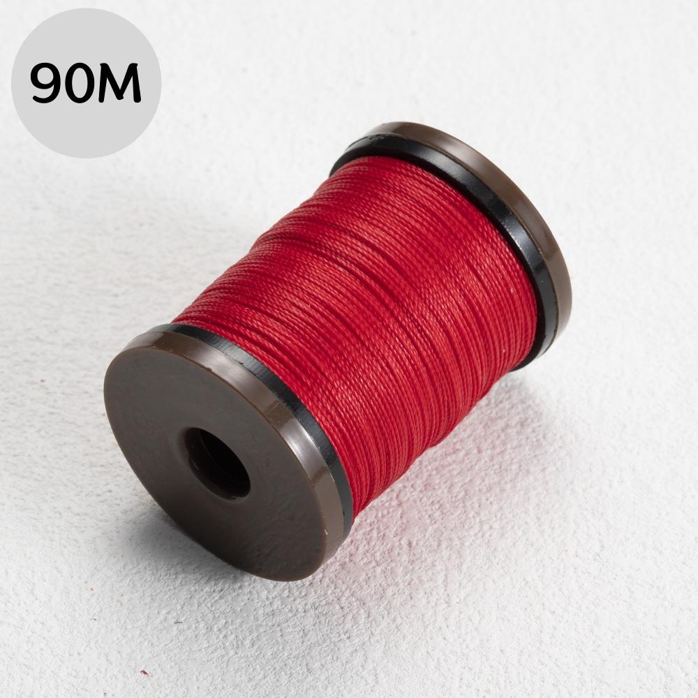 

90M 0.5mm Round Waxed Thread for Leather Craft Sewing DIY Jewelry Handmade Braided Polyester Cord Wax Coated Strings 0.5mm