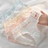 Plus Size Women's Cotton Cartoon Briefs - Breathable, Antibacterial, Comfortable, and Student-Friendly.
