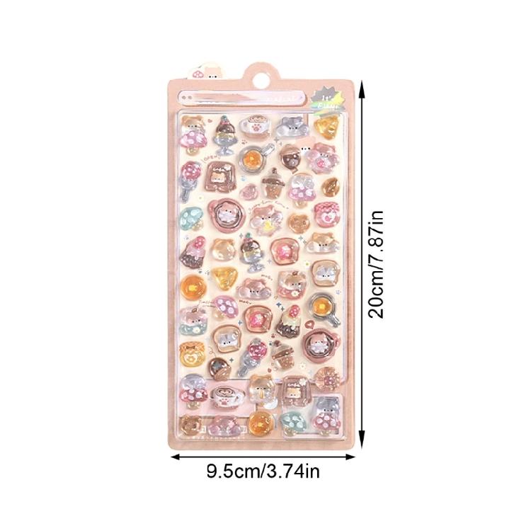 Cartoon Animal Sticker for Journal Planner Phone Case Scrapbooking Embellishment Motivational Sticker for Kid Teacher