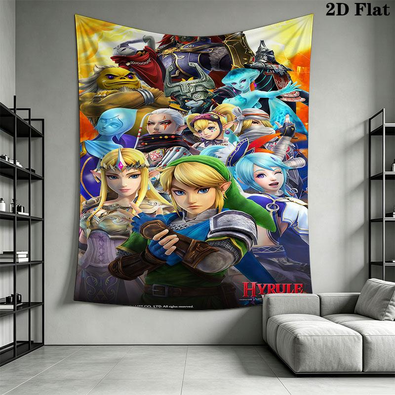 Adventure game Wall Hanging Printed Fabric Blanket Decorative Tapestries for Bedroom Living Room Home Decor