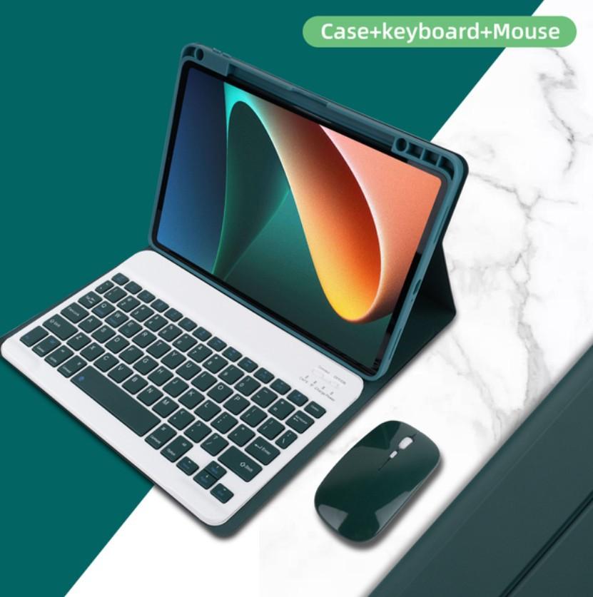 Leather Case for Xiaomi Pad 6 5 Pro with Bluetooth Keyboard Mouse Holder Pen Slot Redmi Pad SE 11 Inch