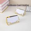Metal Name Card Stand Rustproof Photo Stand Simple Card Display Stand  Hotel Reception