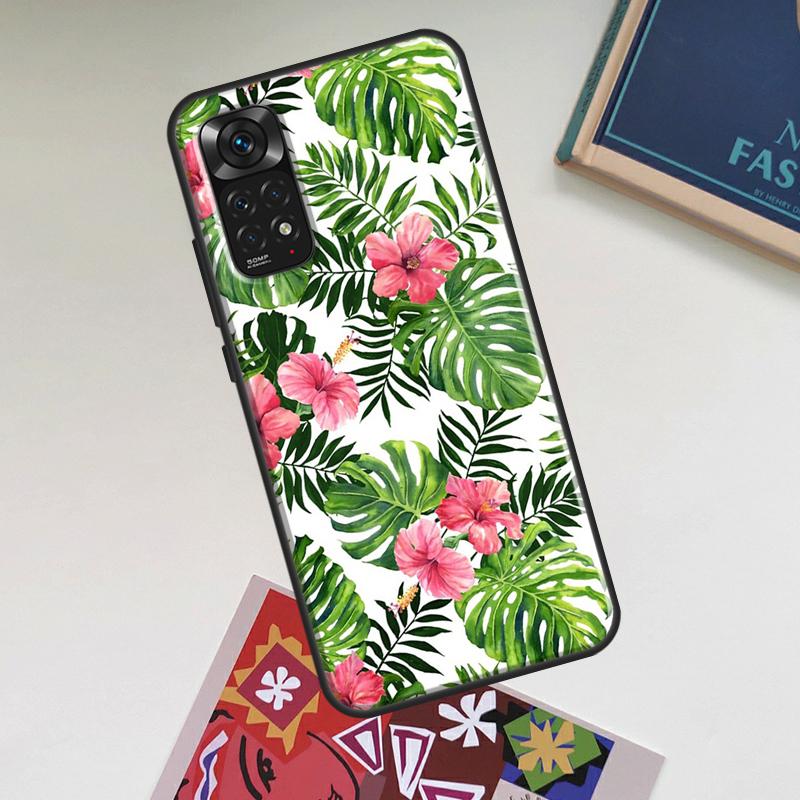 Tropical Monstera Leaves Case For Xiaomi Redmi Note 13 14 Pro 10 11 12 15 Pro Plus Redmi 15 14C 13C 10C 12C 15C Cover