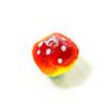 2Pcs Mini Cute Mushroom Charms Glass Pendant Diy Jewelry Making Craft Supplies Perfect Festival Party Gifts for Handmade Lovers