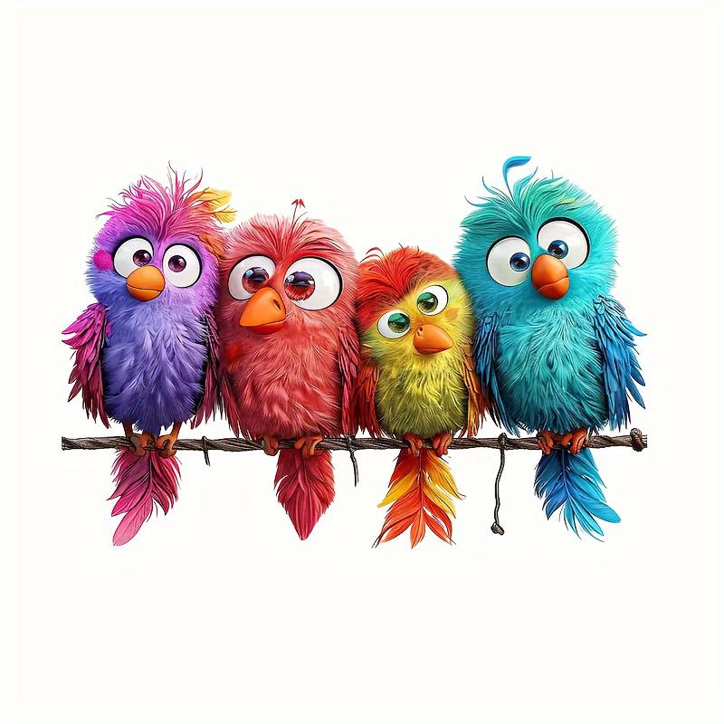 Autocollant de Voiture Animal Oiseaux Décalcomanie Auto-adhésive Pour Vitre Arrière et Pare-chocs de Véhicule Autocollant Imperméable SH616