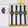 Kids Digital Watch Boys Girls Colorful Alarm Clock with Day Display 5.25 Yellow