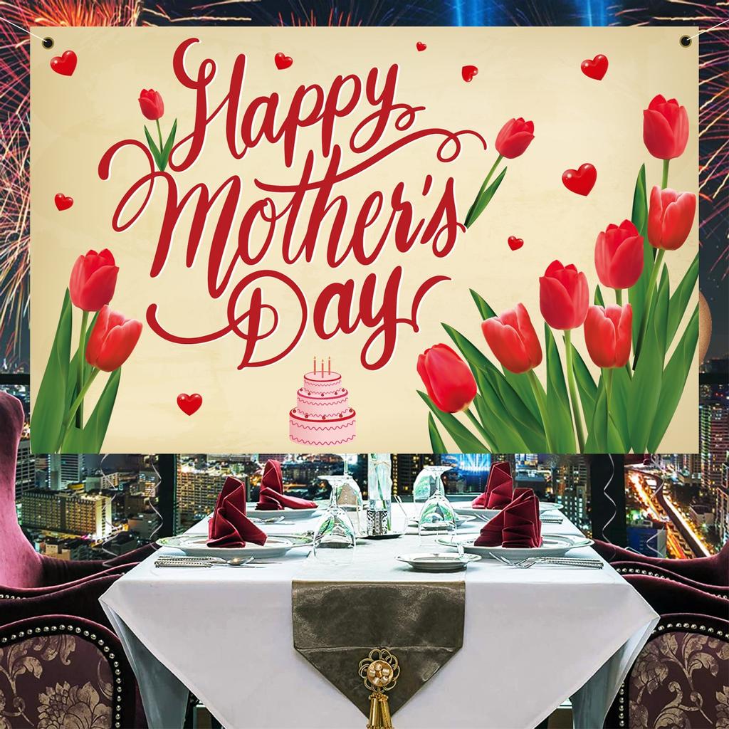 Mother's Day Hanging Background Cloth Bedroom Living Room Hanging Cloth