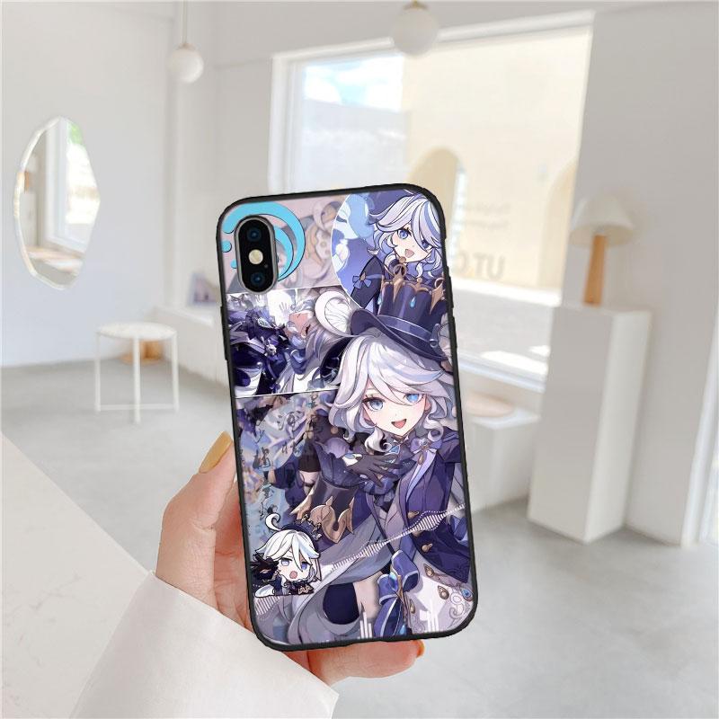 FM26 Genshin Impact Soft Shell Phone Case for iPhone 16 15 14 13 12 Pro Max Plus Mini