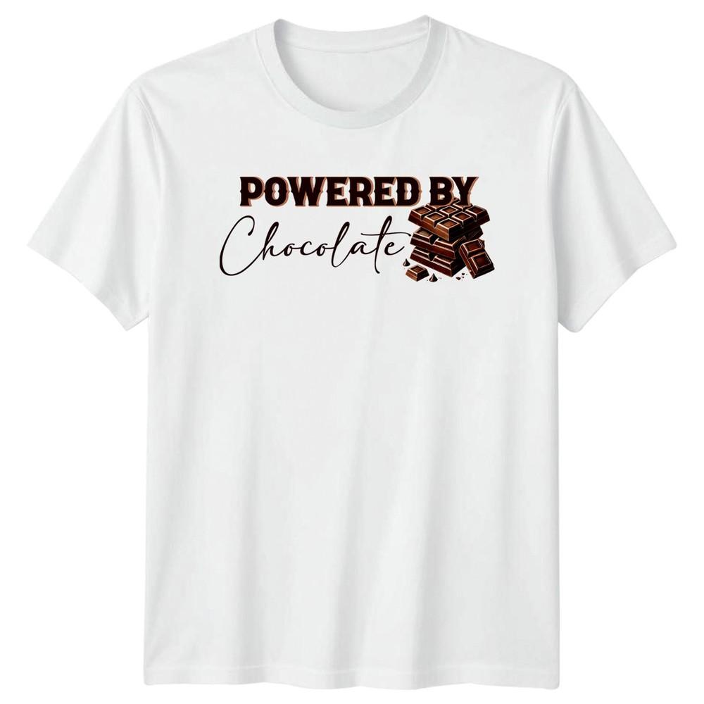 Powered By Chocolate TShirt Chocolate Lover Foodie S