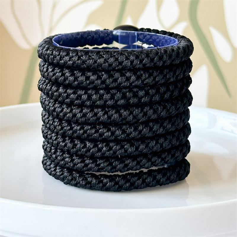 Boxed Fresh and Cute Multi-color Knitted Hair Ribbon Set of 8 Pieces - Sweet and Elegant Girls' Hair Bun Headband Hair Decor for Women