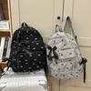 Schoolbag Korean bow college student schoolbag large capacity autumn and winter junior high school high school backpack exquisite backpack