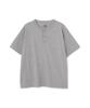 Avirex HENLY NECK PACK Short Sleeve Size T-SHIRT, Men's T-Shirt, L, Gray, 020, 783-5934019