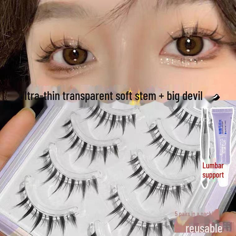 

Mengji Shangpin Густые, Естественно Завивающиеся Ресницы Барби Дьявола M09