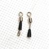 30PCS Black Blue White Fishing Feeder Swivels Silicone Copper Swivel Ring  Fishing Accessories
