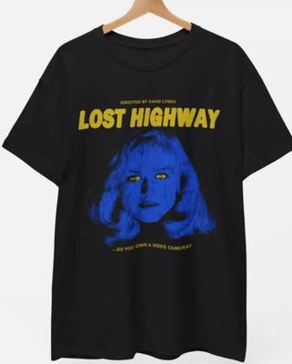 Camiseta de la película Carretera Perdida, camiseta de película clásica de David Lynch, camiseta unisex de terror