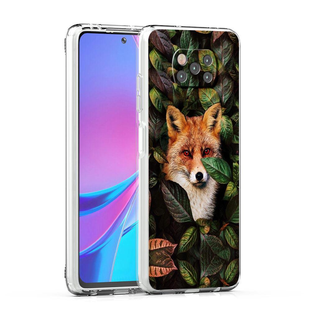Roztomilý červený lišák Dárkové pouzdro na telefon Pro Xiaomi Poco X3 NFC F3 M3 X4 M4 Pro 5G Mi 11 Lite Ultra 11T 11X 12 12T Pro 11i Měkký průhledný kryt